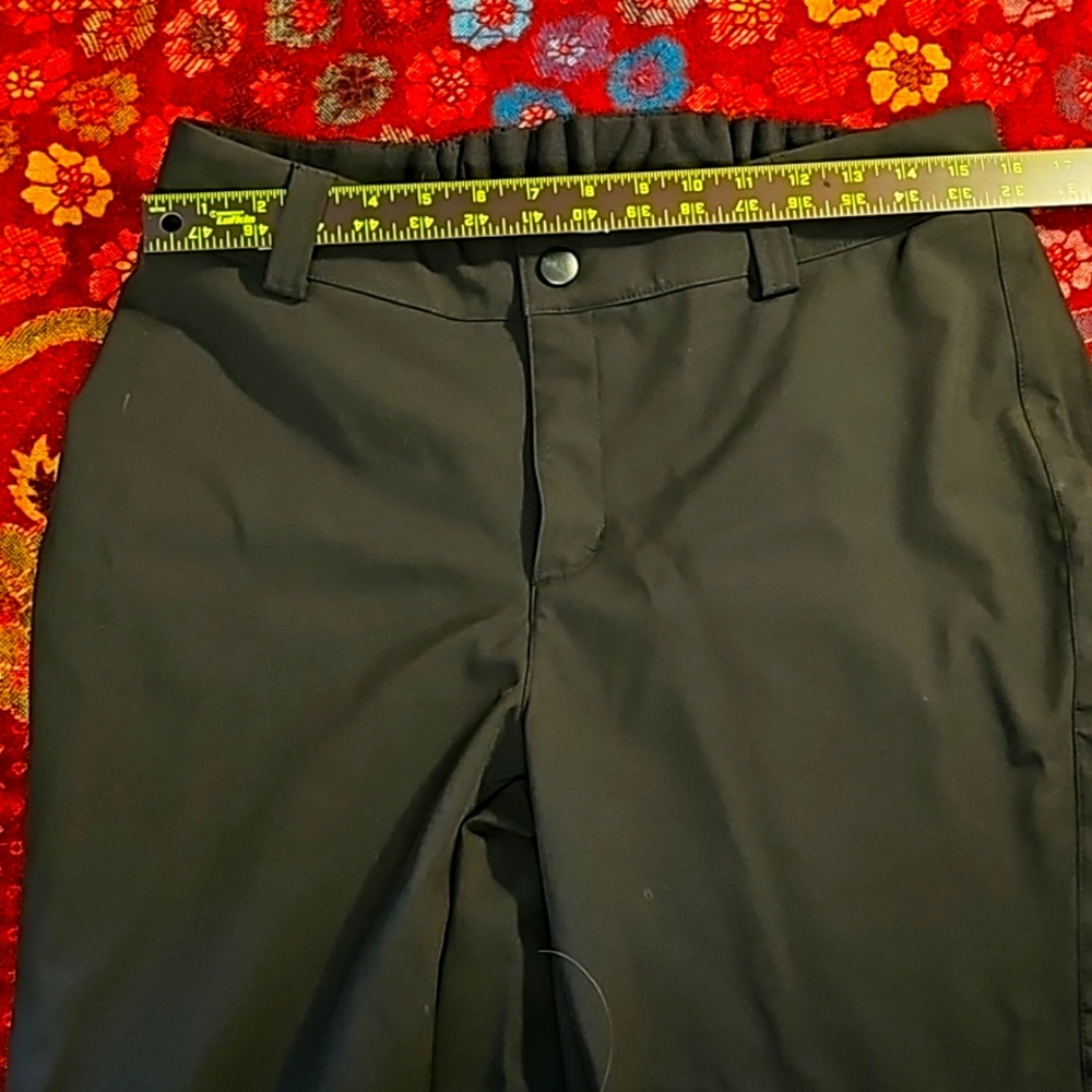 Free country snow pants, fleece lined, women's size L color is black